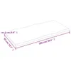 vidaXL Stolová deska 100x50x2 cm Dubový masiv neošetřená Náhled obrázku produktu 7