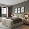 Polsterbett Milano Beige 180 x 200 x 40 cm Stauraum Ohne Produktbild-Vorschau 1