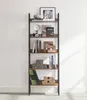 A ladder bookshelf filled with decorative items and books. Produktbild-Vorschau