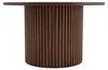 Table basse ronde de 70 cm, aspect noyer, MDF rainuré, Voir les images du produit 2