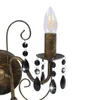 Nástěnné svítidlo s perlami Antique Black 2 × žárovky E14 Náhled obrázku produktu 3