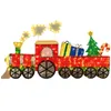 COSTWAY Weihnachtszug beleuchtet, 215cm Weihnachtsdeko mit Produktbild-Vorschau 1