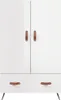 The Living Store Highboard Hochglanz-Weiß 69,5x31x115 cm Produktbild-Vorschau 7