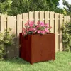 vidaXL Fioriera con gambe Rusty 42x40x43 cm Acciaio Corten Anteprima dell’immagine prodotto 2