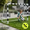But de football 180 x 120 cm, but robuste en acier blanc, Voir les images du produit 7