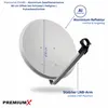 PremiumX PXA80 Satellitenschüssel 80cm Aluminium Hellgrau Produktbild-Vorschau 2