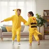 Onesie Kigurumi Pigiama Pokemon Pikachu Travestimento Anteprima dell’immagine prodotto 3