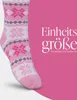 Skarpetki ze stoperami (różowe / 1 para) Damskie z pluszową Podgląd zdjęcia produktu 3