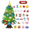 A DIY felt Christmas tree set with various decorative ornaments. Produktbild-Vorschau
