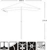 Sekey Sonnenschirm Ø 200 cm Rechteckig – Holz Balkonschirm, Produktbild-Vorschau 7
