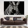 Zebras schwarz weiß Wandbild Leinwandbild Kunstdruck XL Produktbild-Vorschau 2