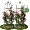 TTL GARDEN Rankhilfe Obelisk L 165x40cm braun 2er Set – Produktbild-Vorschau 1