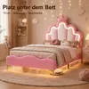 INONEFT Polsterbett Kinderbett 90x200cm, Prinzessin Bett Produktbild-Vorschau 4