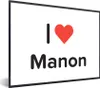 MuchoWow® Gerahmtes Poster Ich liebe - Manon - Mädchen Produktbild-Vorschau 1