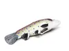 A plush toy fish lying on a white background. Produktbild-Vorschau