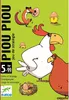 The image shows the front of a board game box with cartoon illustrations of chickens, a fox, and eggs. Náhled obrázku produktu