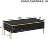 Table basse brillante Merax avec 2 tiroirs et éléments Voir les images du produit 6