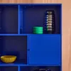 Credenza industriale in metallo con 8 scomparti, Blu Anteprima dell’immagine prodotto 4