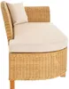 KRINES HOME rattanowy szezlong "Elegance" z poduszką Podgląd zdjęcia produktu 5