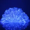 A close-up of a bundle of blue LED string lights. Produktbild-Vorschau