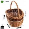 KADAX Panier en osier pour champignons, panier ovale pour Voir les images du produit 3
