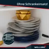 2er Set Schrankeinsatz Weiß – Tellerregal mit 2 Etagen aus Produktbild-Vorschau 5