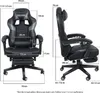 Puluomis Gaming Stuhl mit Massage und Fußstütze, Bürostuhl Produktbild-Vorschau 7