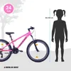 Mountainbike 24 Zoll Mountainbike mit Aluminium-Rahmen – Produktbild-Vorschau 6