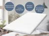 Surmatelas ergonomique en mousse froide | 200 x 200 | pour Voir les images du produit 4