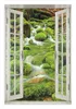 Wallario Wandbild mit Fenster-Illusion: Moosiger Bach, Produktbild-Vorschau 1