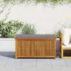 vidaXL Coffre à coussins d'extérieur 113x50x60,5 cm bois Voir les images du produit 3