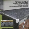 Outsunny Abri-bûches couvert en acier galvanisé, 2 m³, Voir les images du produit 6