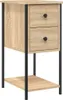 vidaXL Noční stolky 2 ks Sonoma dub 32x42x70 cm výrobek z Náhled obrázku produktu 3