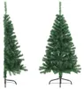 vidaXL Künstlicher Halb-Weihnachtsbaum mit Ständer Grün 150 Produktbild-Vorschau 4