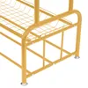 Věšák na oblečení zlatý se 4 háčky s kolečky max. 75 kg Náhled obrázku produktu 8