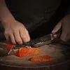 Wakoli Nussbaum Damast Fleischmesser Kiritsuke I 20 cm Produktbild-Vorschau 2