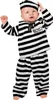 A baby wearing a prisoner costume. Voir les images du produit