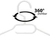 VonBueren 10x Kleiderbügel weiß Plastik | mit 360° Produktbild-Vorschau 3