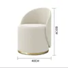 Schminkstuhl Kosmetik drehbarer Hocker Stuhl mit Produktbild-Vorschau 3