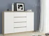 Commode combinée large SAVRILA - chêne Sonoma / blanc Voir les images du produit 1