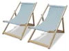 Tamigi - Set de 2 chaises longues en bois massif et Voir les images du produit 1