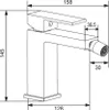 Mexen Uno miscela bidet nero - 71420-70 Anteprima dell’immagine prodotto 2