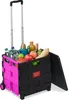 Relaxdays Einkaufstrolley klappbar, bis 35 kg, 50 l Kiste, Produktbild-Vorschau 1