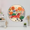 Design Stahlmagnettafel Schwarz Rund 47cm Rotes Pferd Produktbild-Vorschau 1