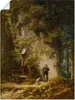 ARTland Poster Jäger im Wald Größe: 45x60 cm Produktbild-Vorschau 1