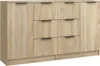 vidaXL Sideboards 2 Stk. Sonoma-Eiche 60x30x70 cm Produktbild-Vorschau 2