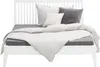 Homestyle4u Holzbett 140x200 Bettgestell weiß Bett Produktbild-Vorschau 4
