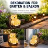 Solar Eulenfigur Garten Deko mit LED Licht, Wasserdichte Produktbild-Vorschau 6