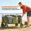 Outsunny Bollerwagen Faltbar, Handwagen mit Räder, Bremsen, Produktbild-Vorschau 8