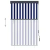 vidaXL Tenda a rullo per esterni 100 x 250 cm blu e bianca Anteprima dell’immagine prodotto 3